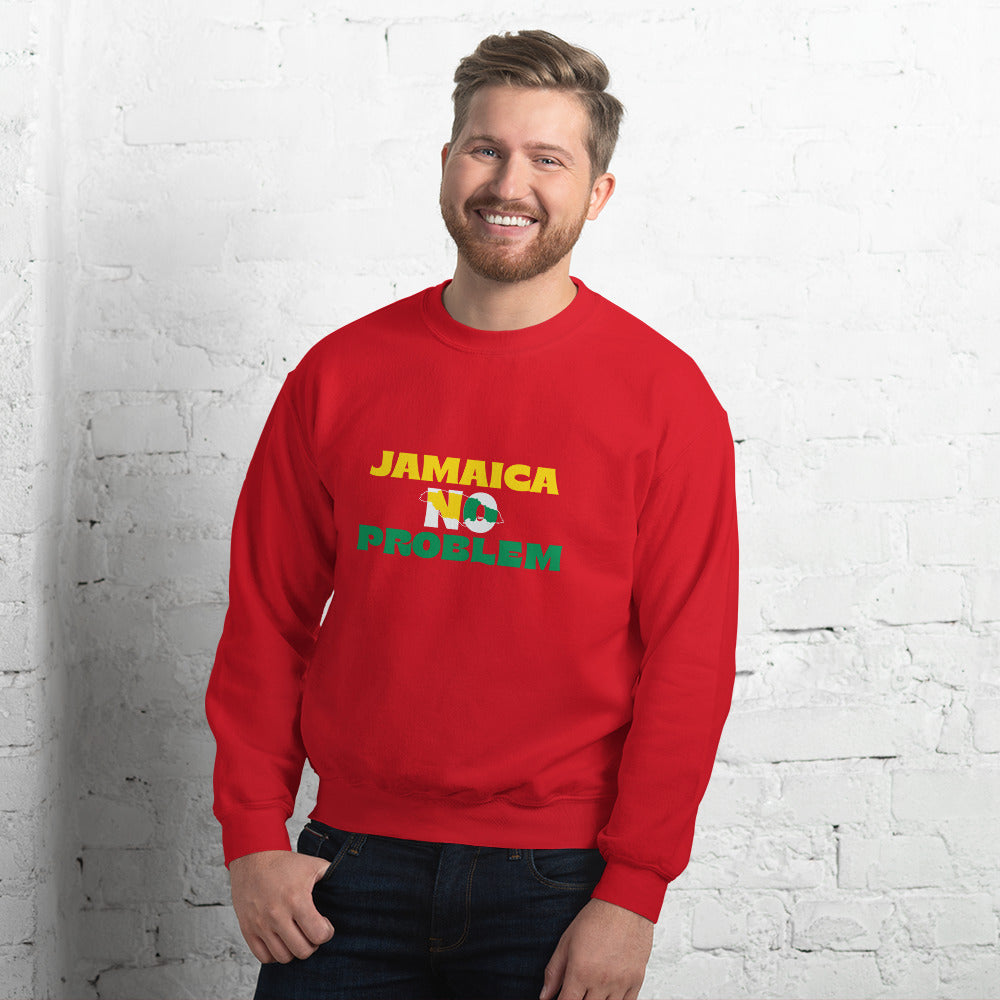 Sweatshirt unisexe "Jamaica No Problem" édition blanche