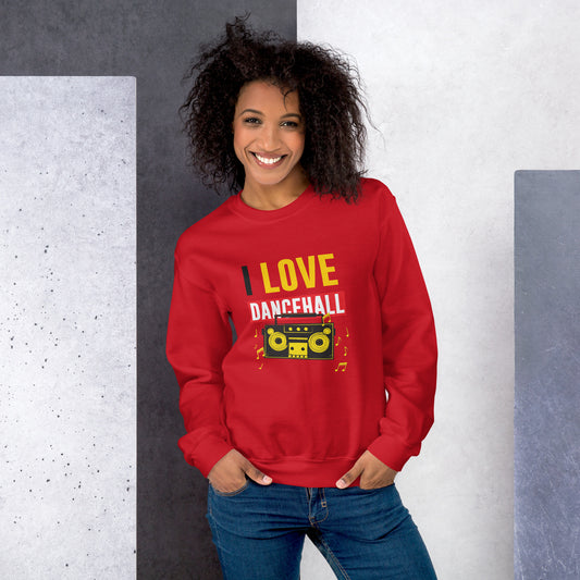 Unisex "I Love Dancehall" Sweatshirt - Black Edition