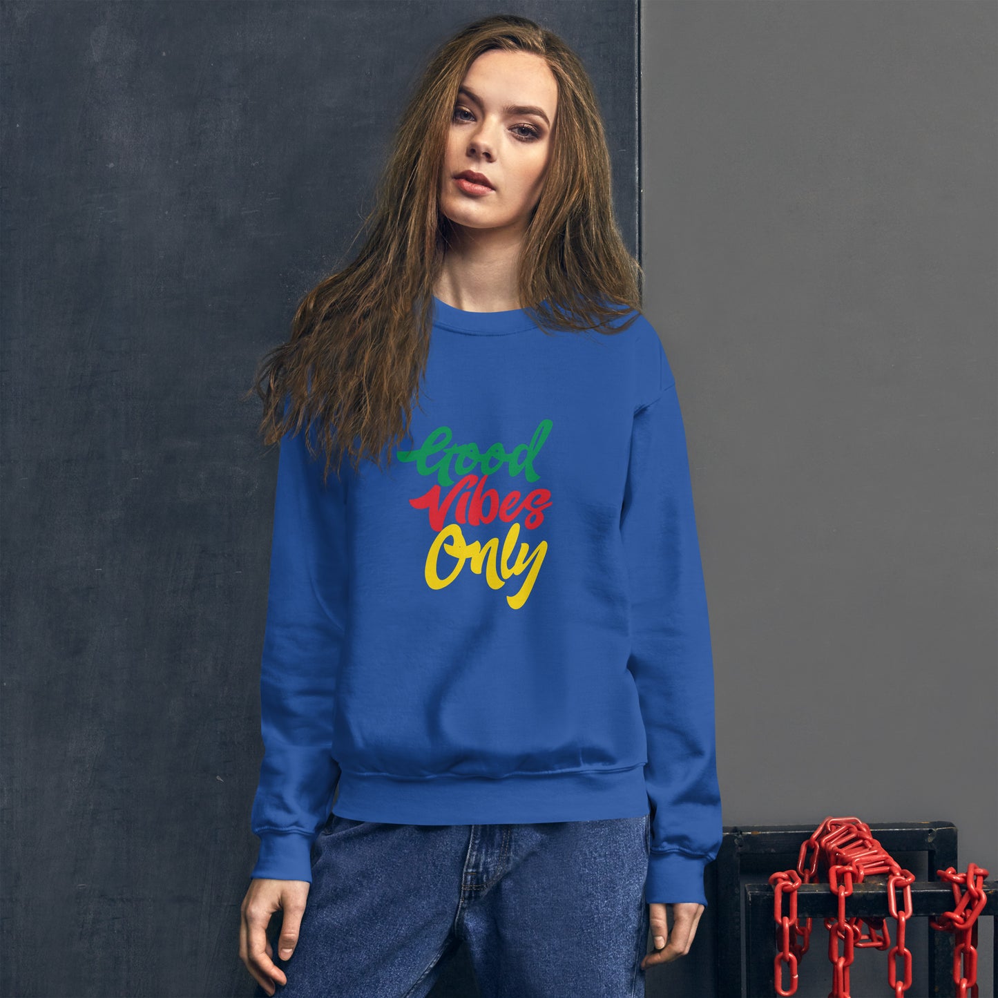 Sweat-shirt unisexe « Good Vibes Only »