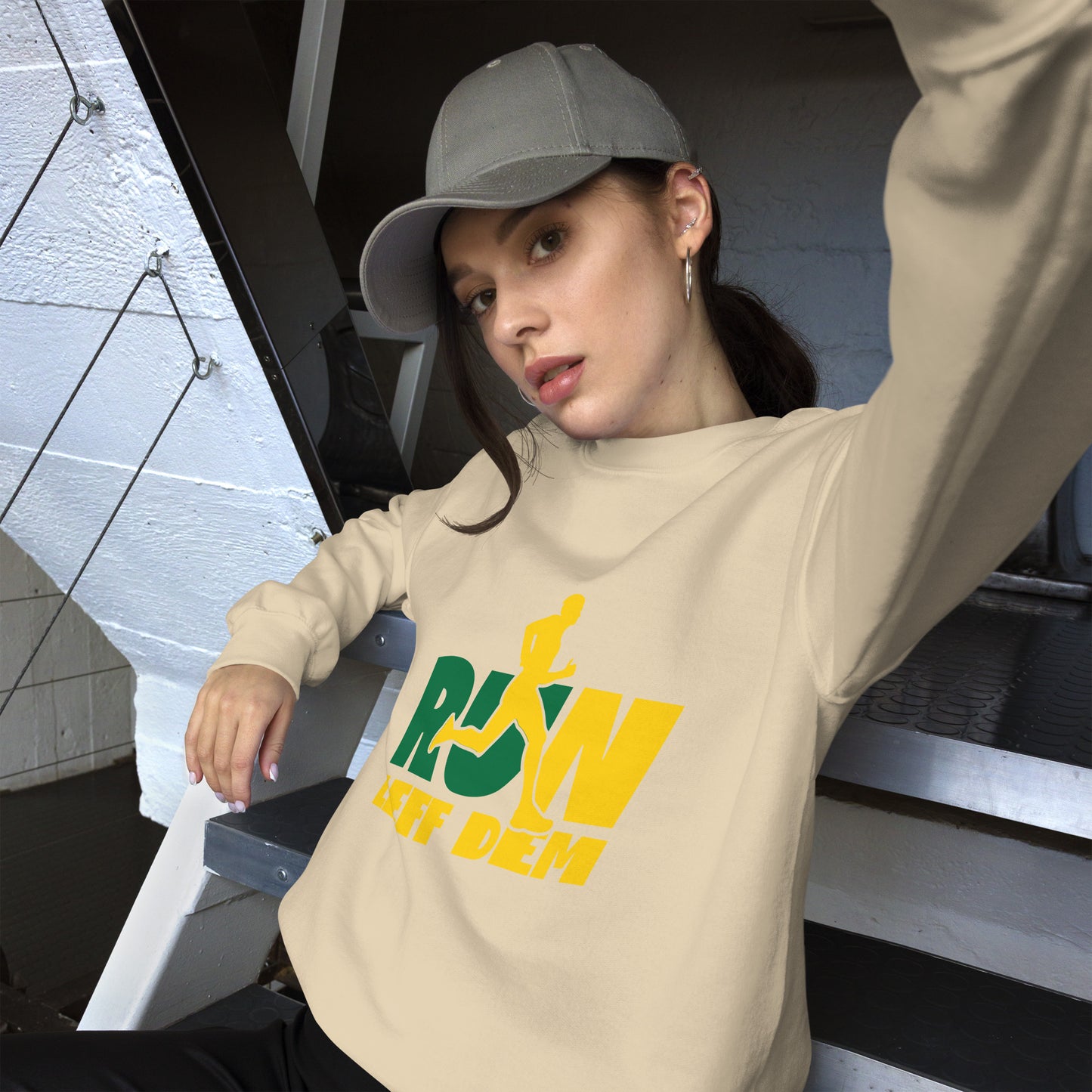 Sweat-shirt unisexe « Run Leff Dem »