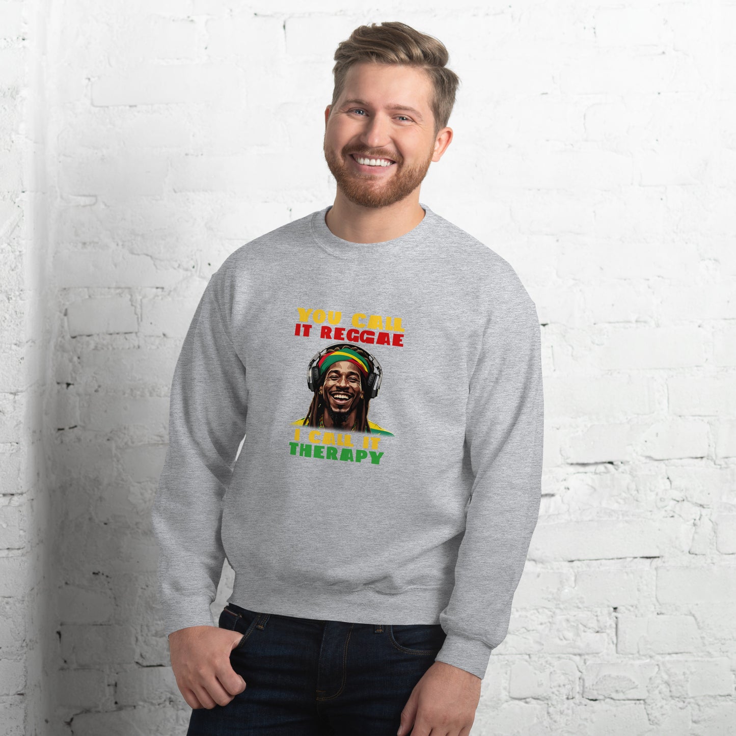 Sweat-shirt unisexe « Reggae is Therapy »