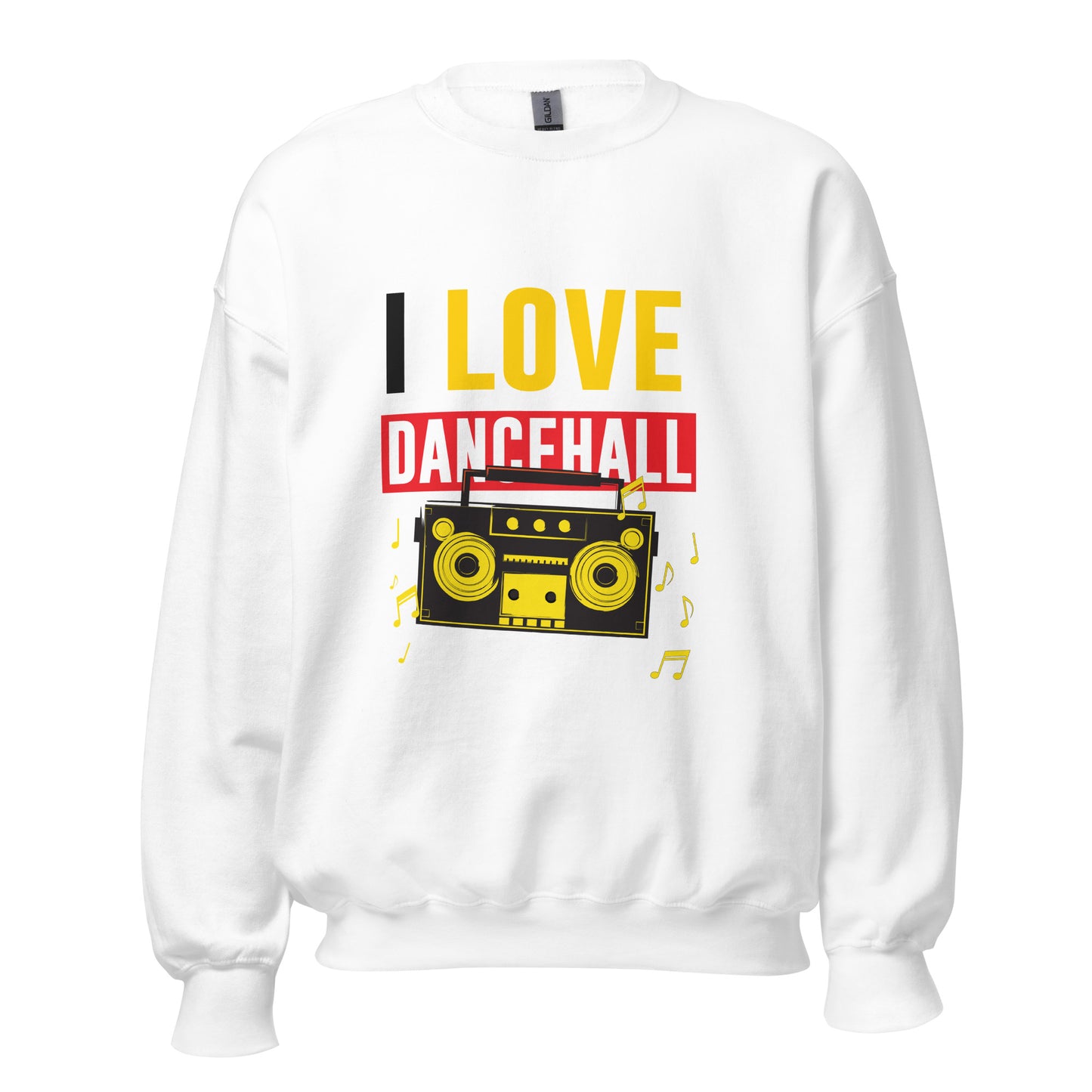 Sweat unisexe "I Love Dancehall" - Black Edition