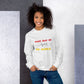 Unisex sweatshirt met "hartslag".