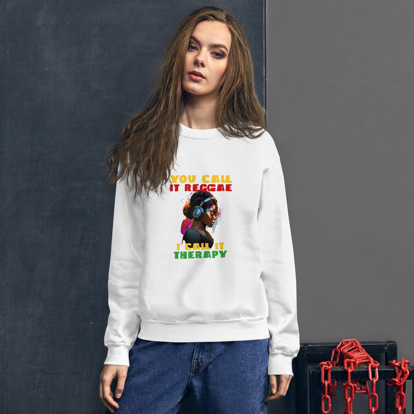 Unisex "Reggae is Therapy" Sweatshirt