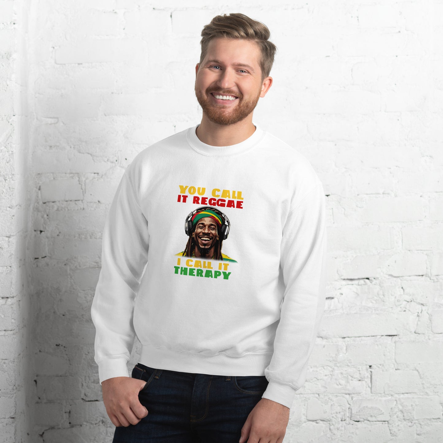 Unisex "Reggae is Therapy" Sweatshirt