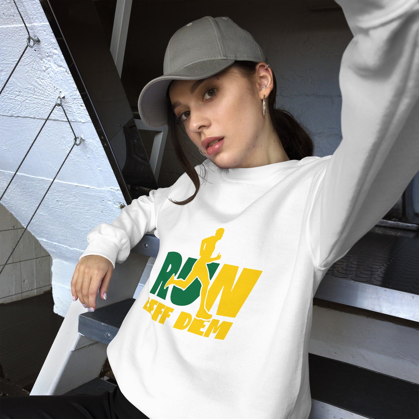 Sweat-shirt unisexe « Run Leff Dem »