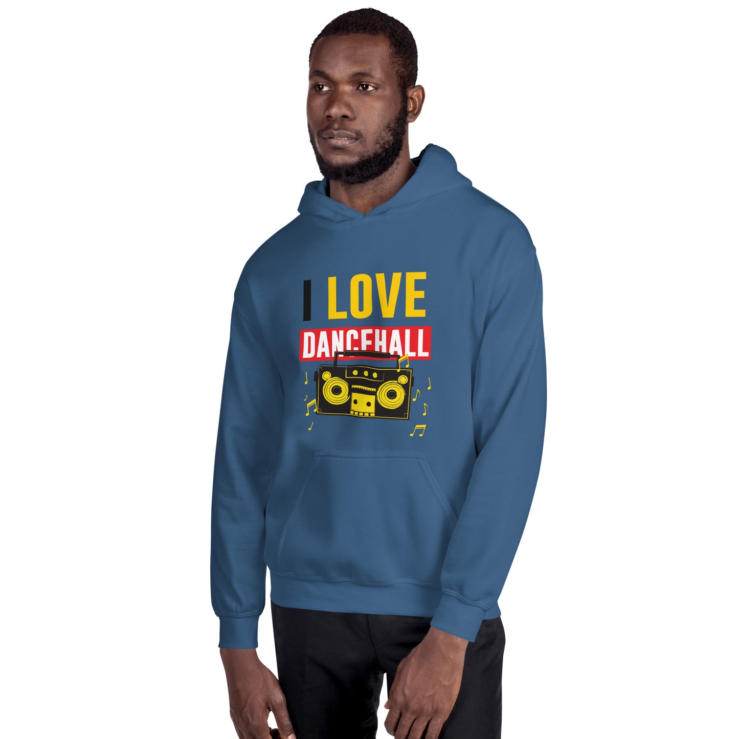 Unisex hoodie "I Love Dancehall" - witte editie