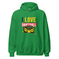 Unisex "I Love Dancehall" Hoodie- White Edition