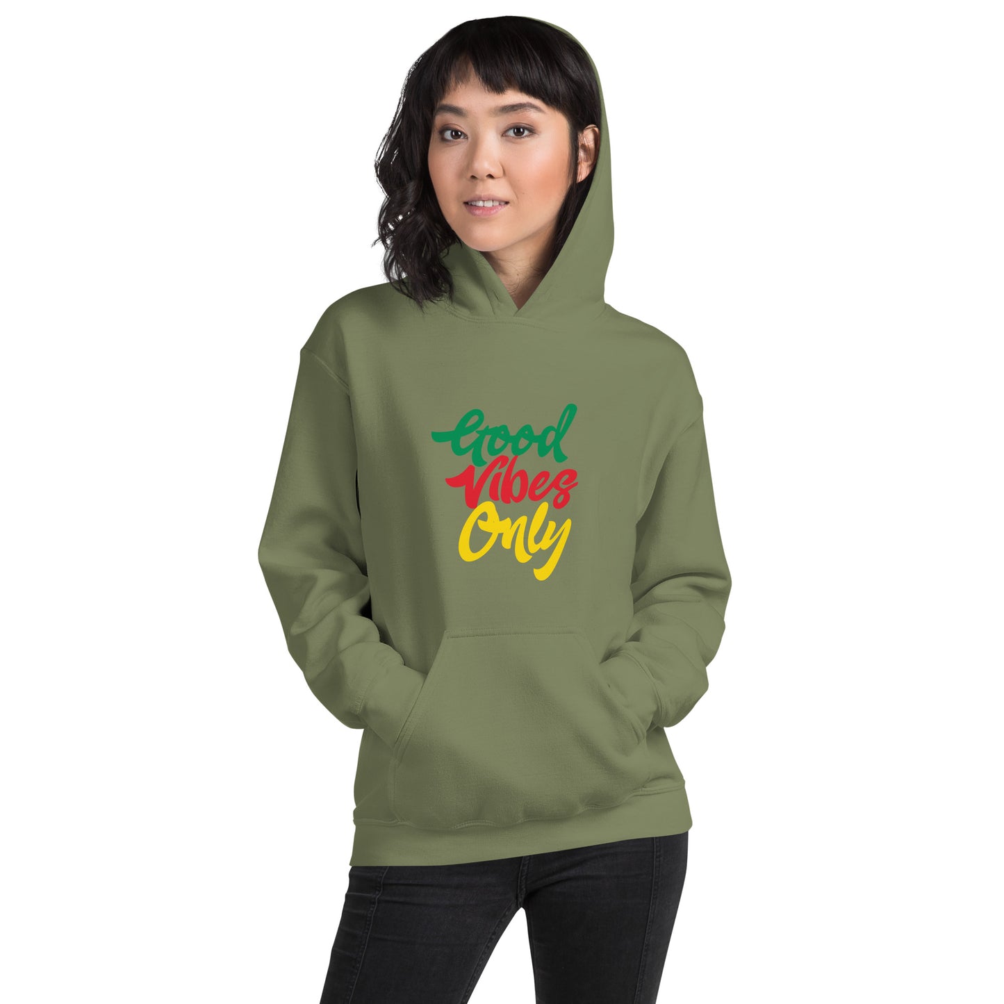 Sweat à capuche unisexe « Good Vibes Only »