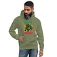 Unisex hoodie met reggaemuziek