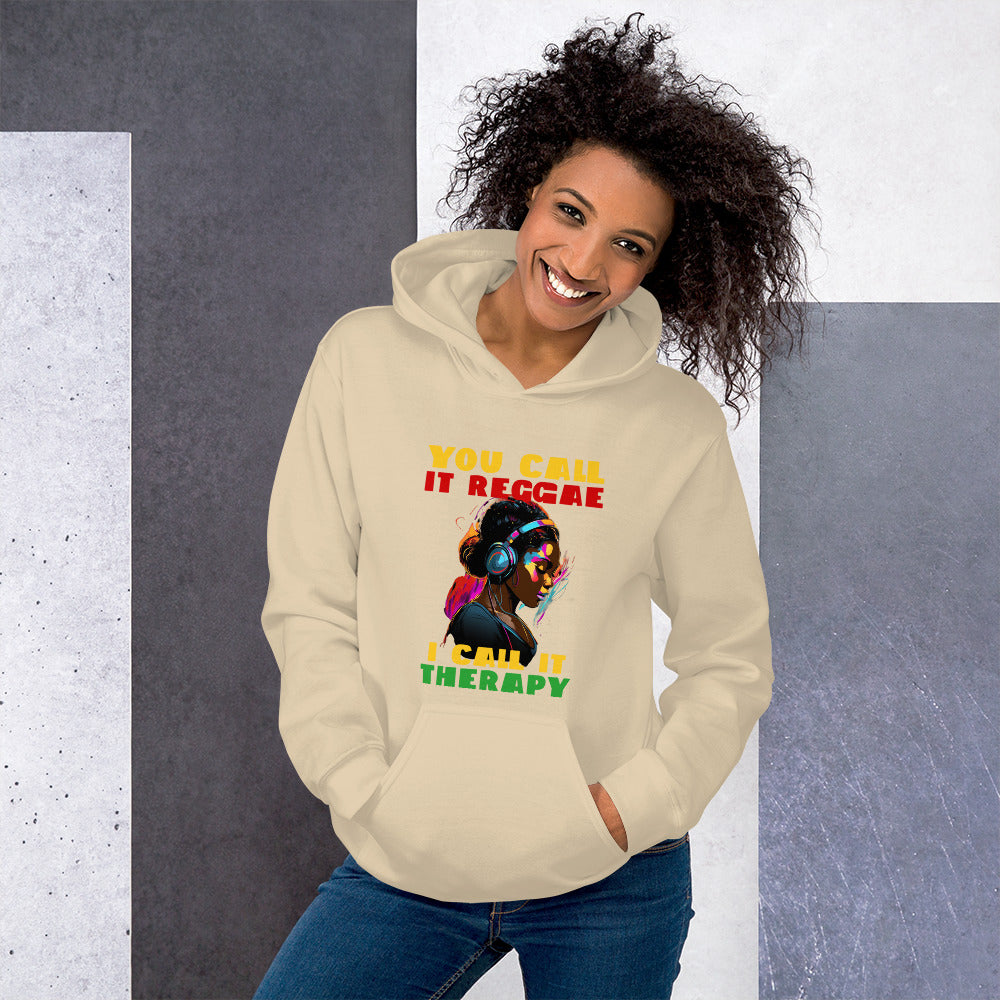 Sweat à capuche unisexe « Reggae is Therapy »