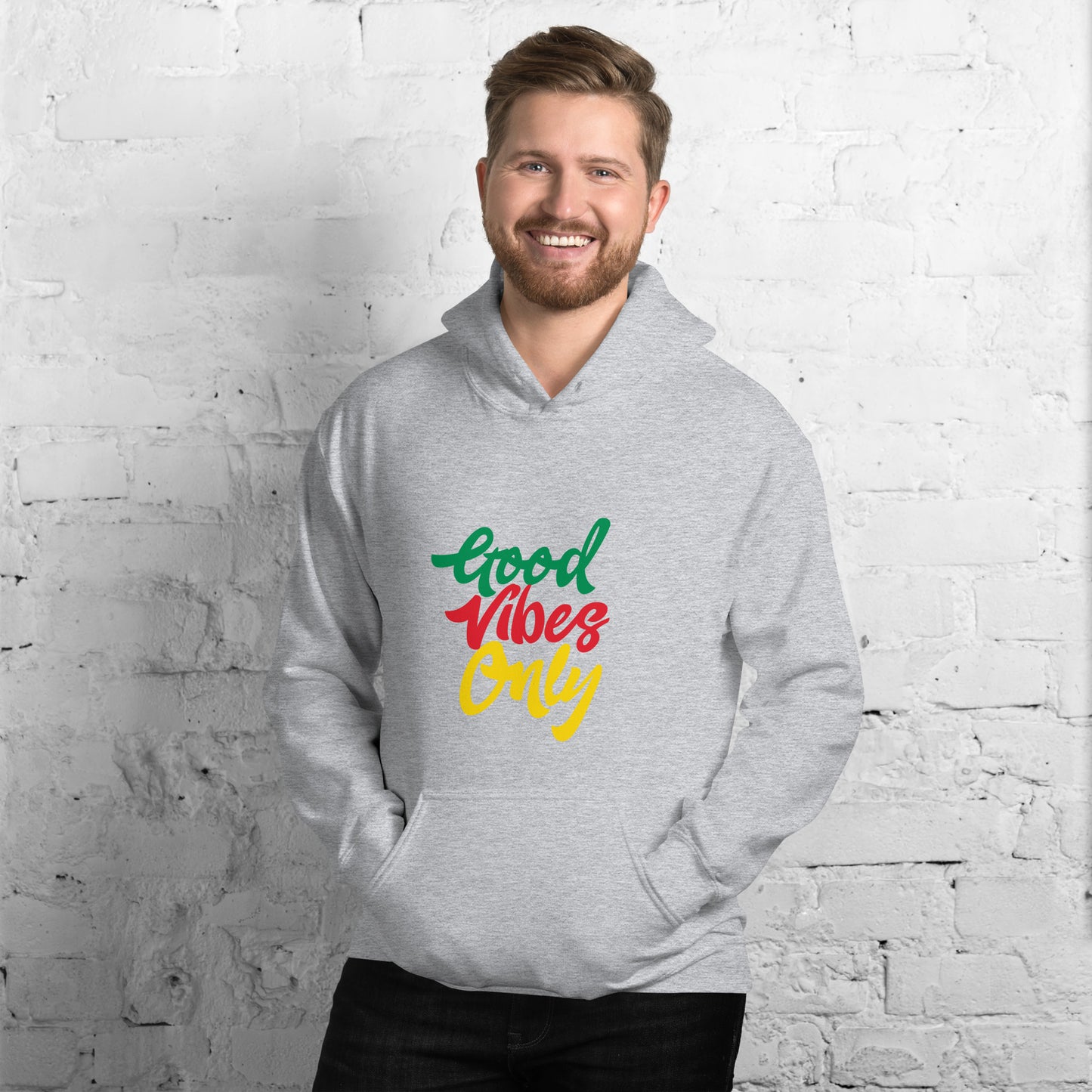 Sweat à capuche unisexe « Good Vibes Only »