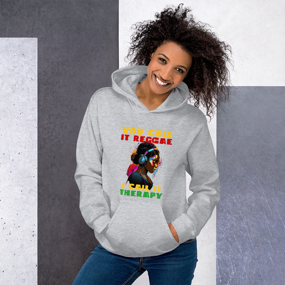 Sweat à capuche unisexe « Reggae is Therapy »