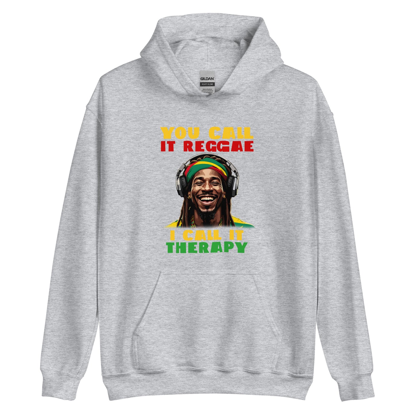 Sweat à capuche unisexe « Reggae is Therapy »