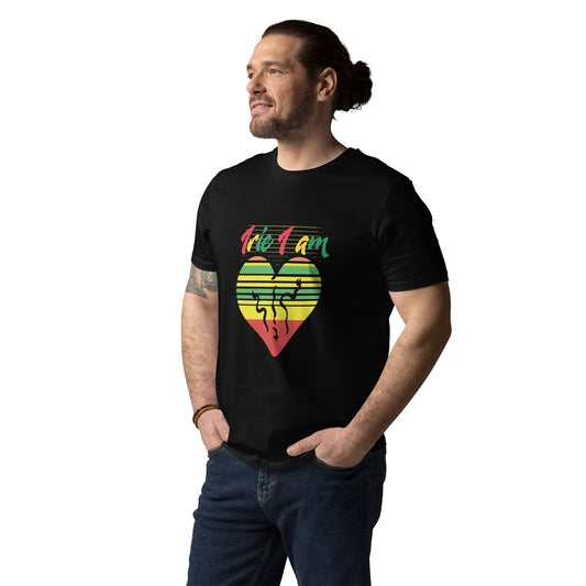 Unisex organic cotton "Irie I Am" t-shirt