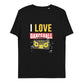 T-shirt unisexe en coton bio "I love Dancehall" - White Edition