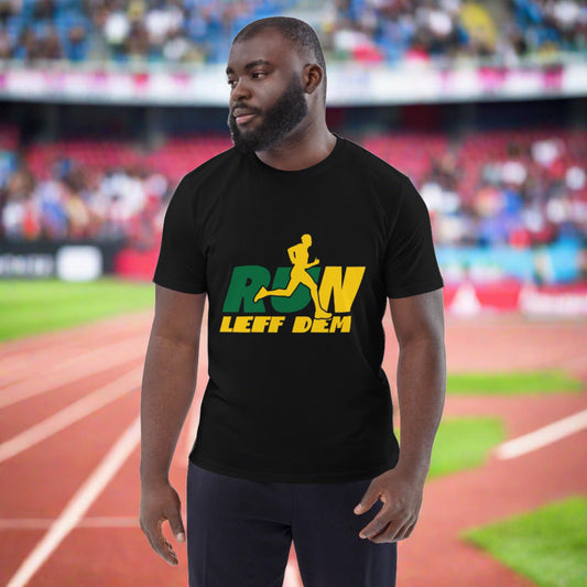 T-shirt unisexe en coton biologique "Run Leff Dem"