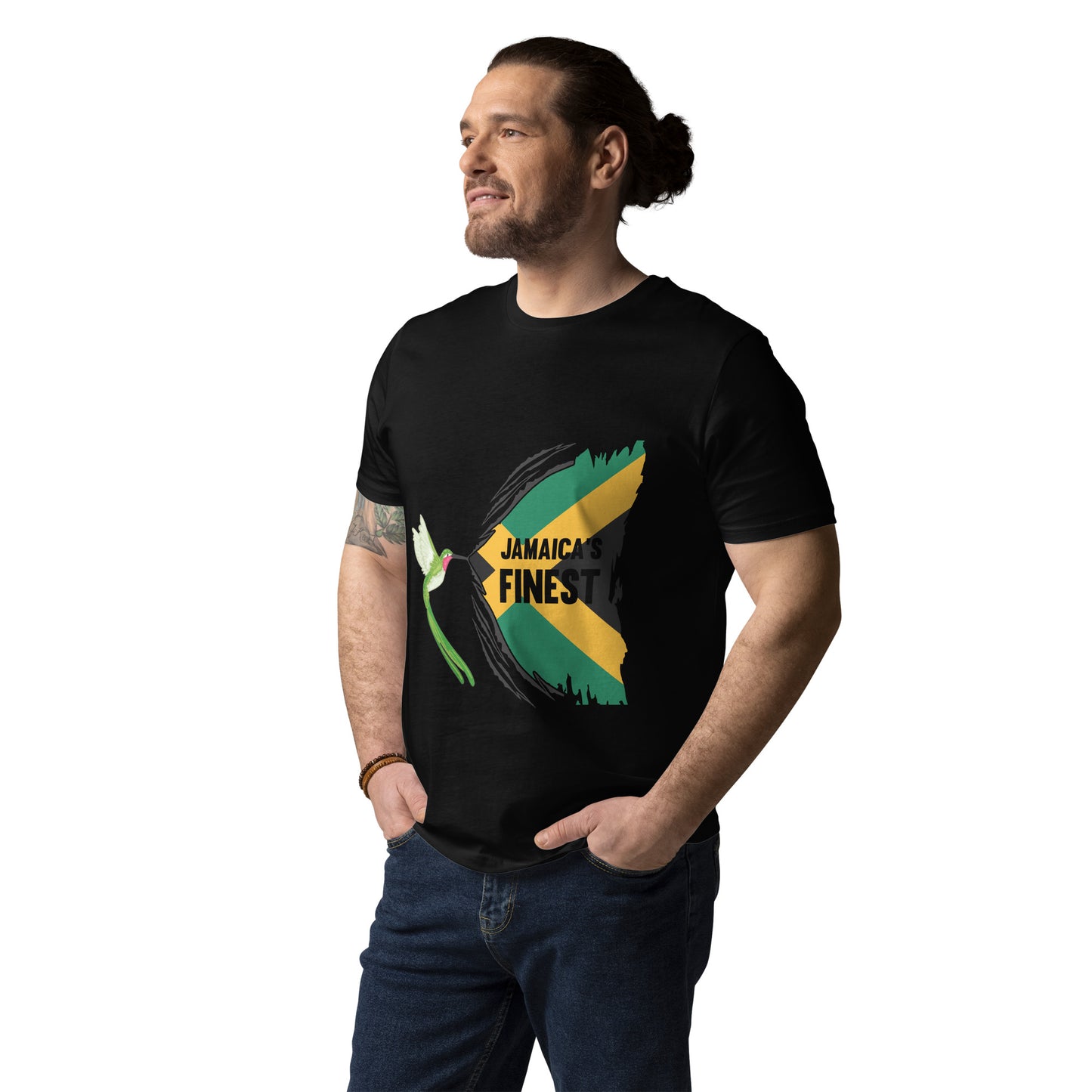 Unisex organic "Jamaica's finest" cotton t-shirt