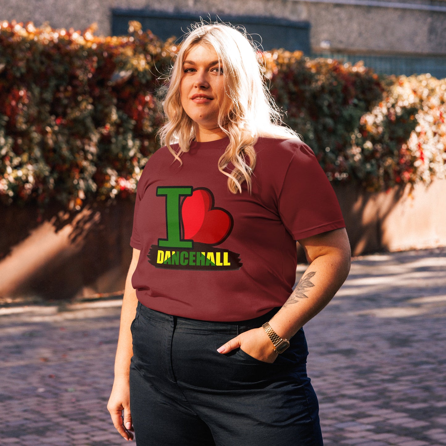 Unisex organic cotton "Love Dancehall" t-shirt