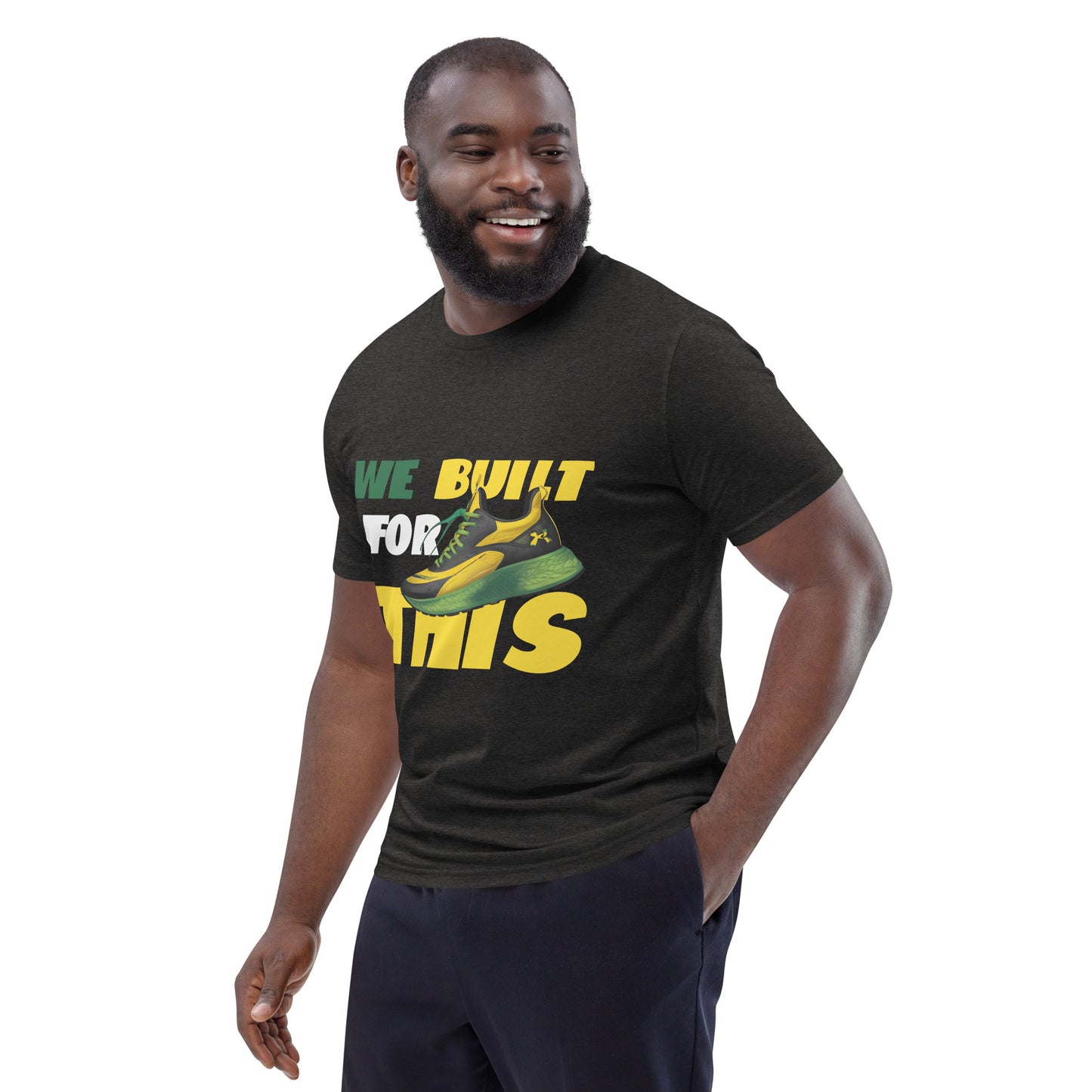 Unisex organic cotton "Built For This" t-shirt