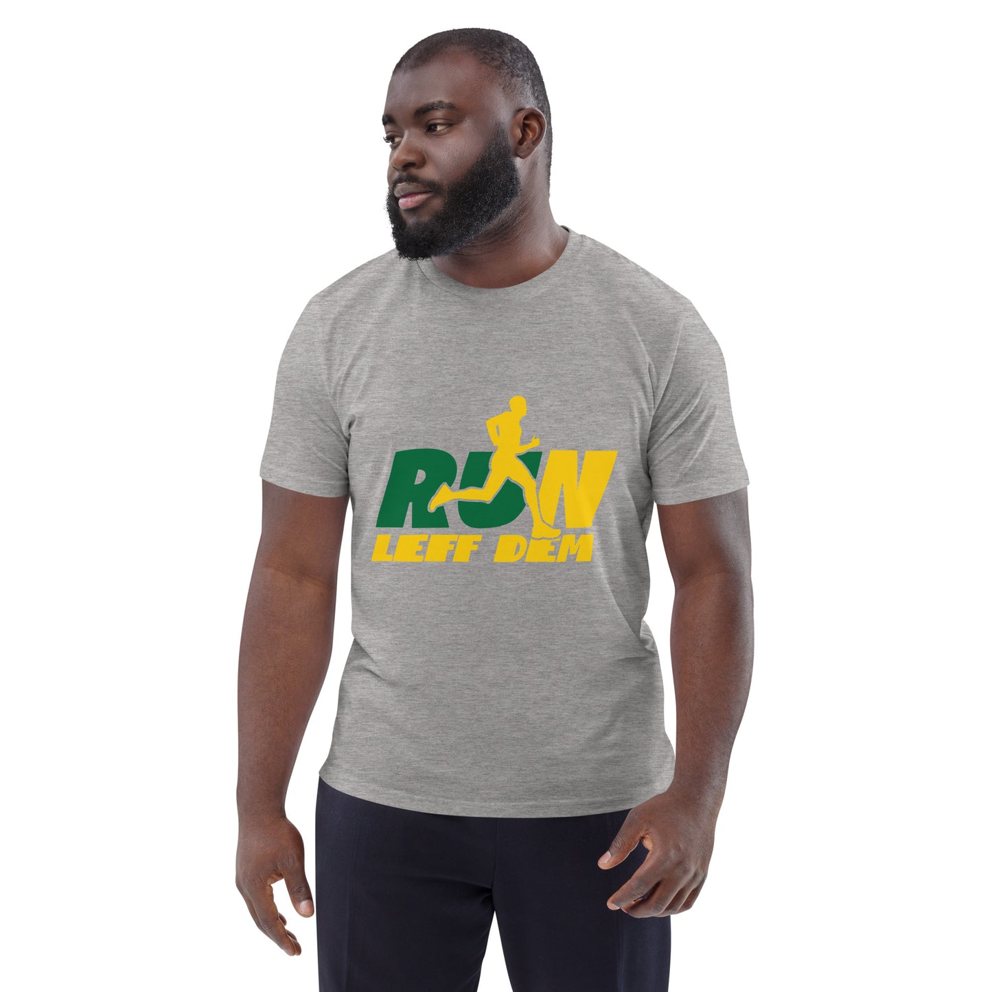 Unisex organic cotton "Run Leff Dem" t-shirt