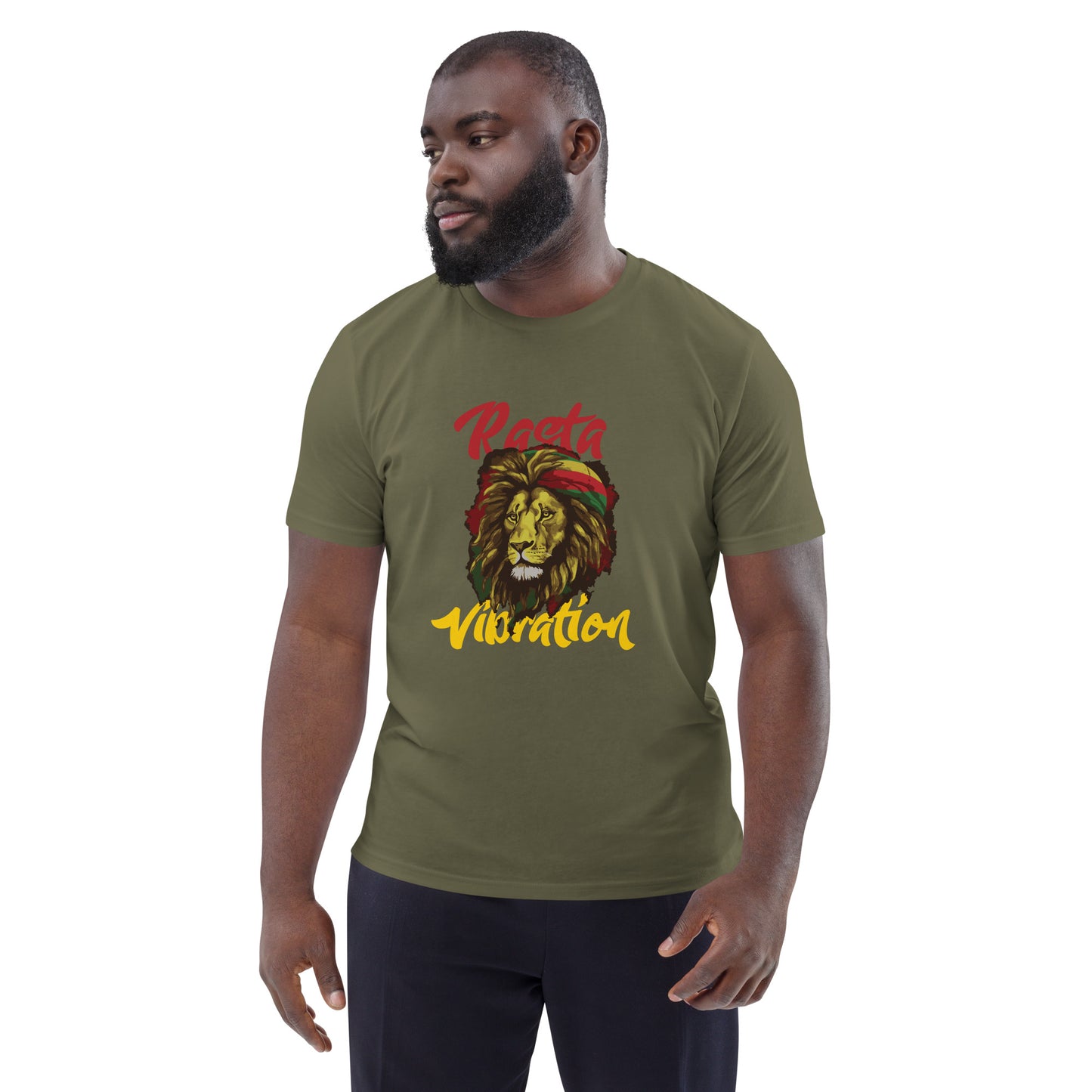 T-shirt unisexe en coton bio "Rasta Vibration"