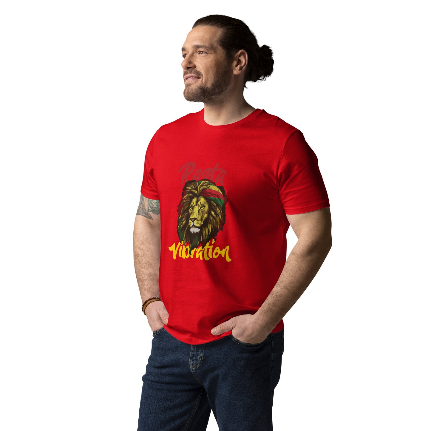 T-shirt unisexe en coton bio "Rasta Vibration"