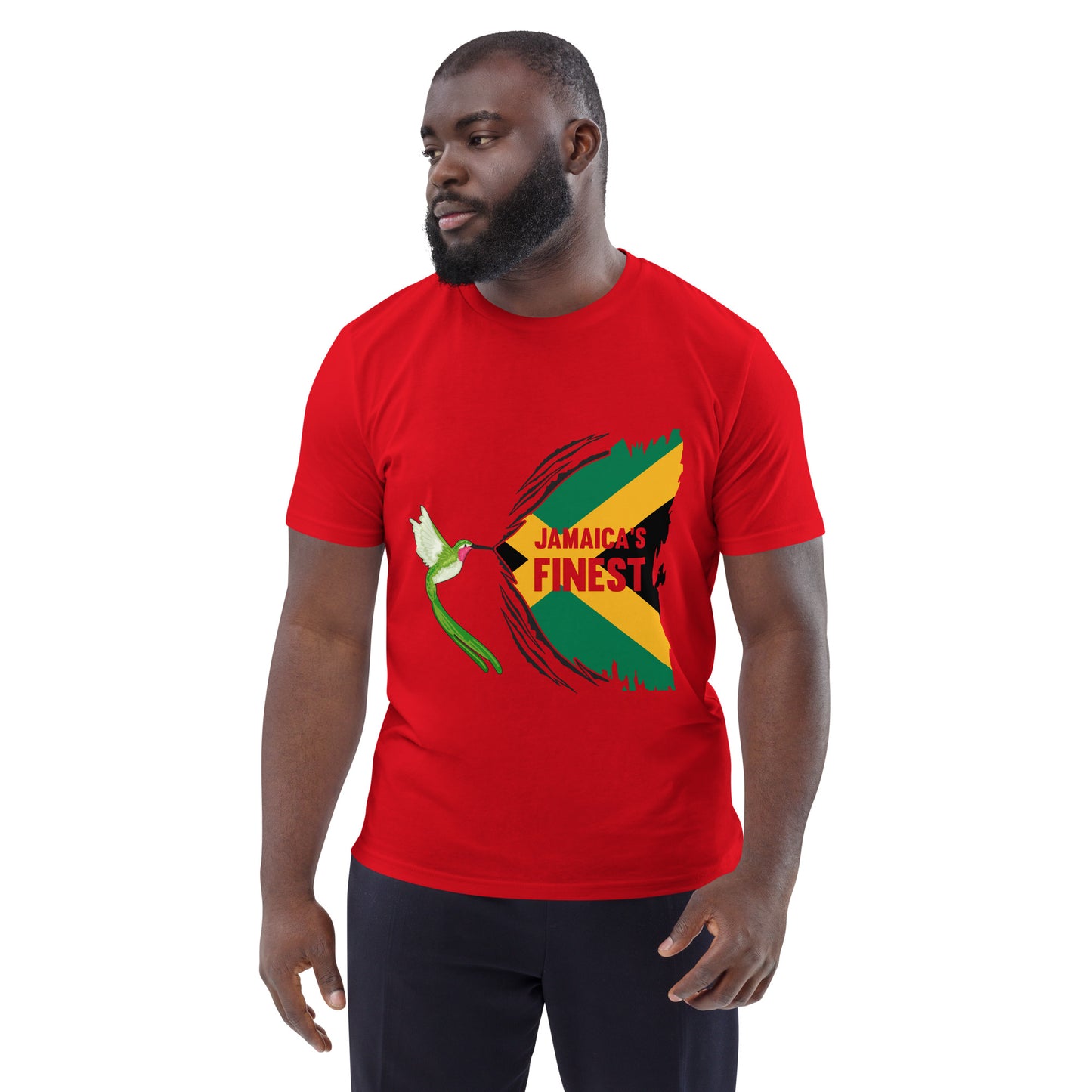 Unisex organic "Jamaica's finest" cotton t-shirt