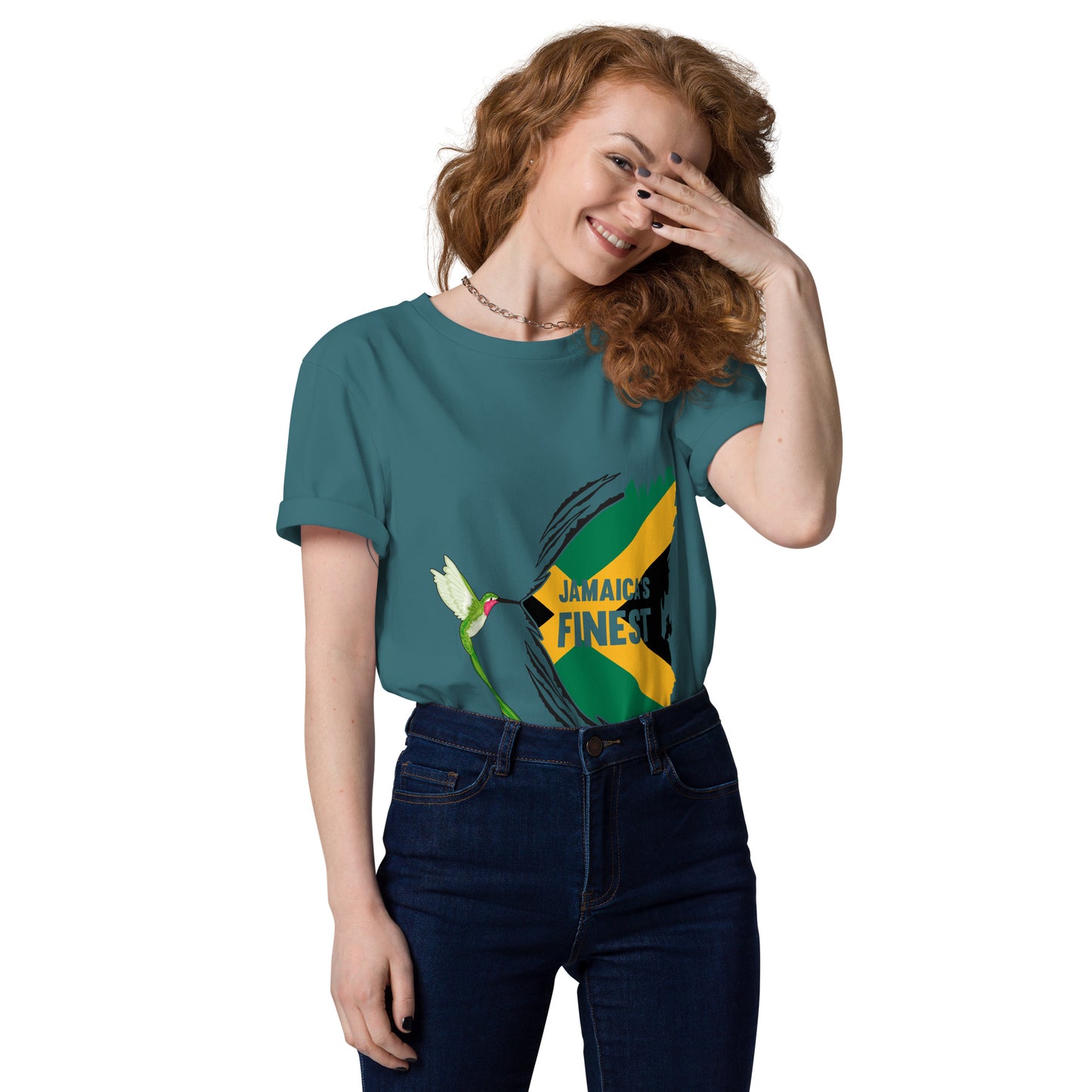 Unisex organic "Jamaica's finest" cotton t-shirt