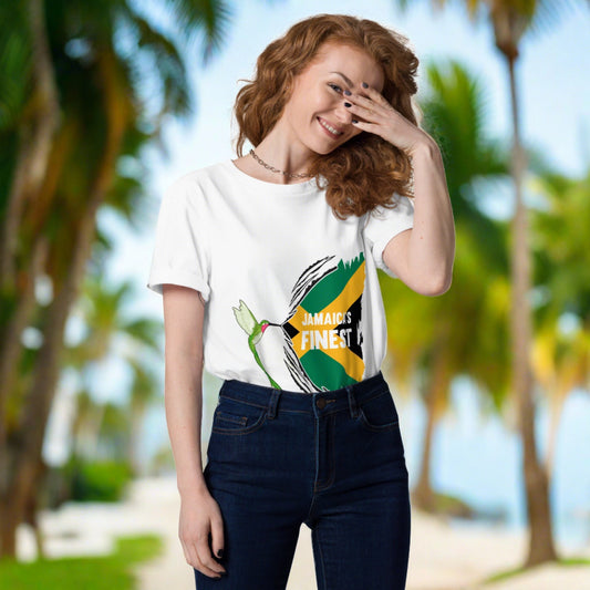 Unisex organic "Jamaica's finest" cotton t-shirt