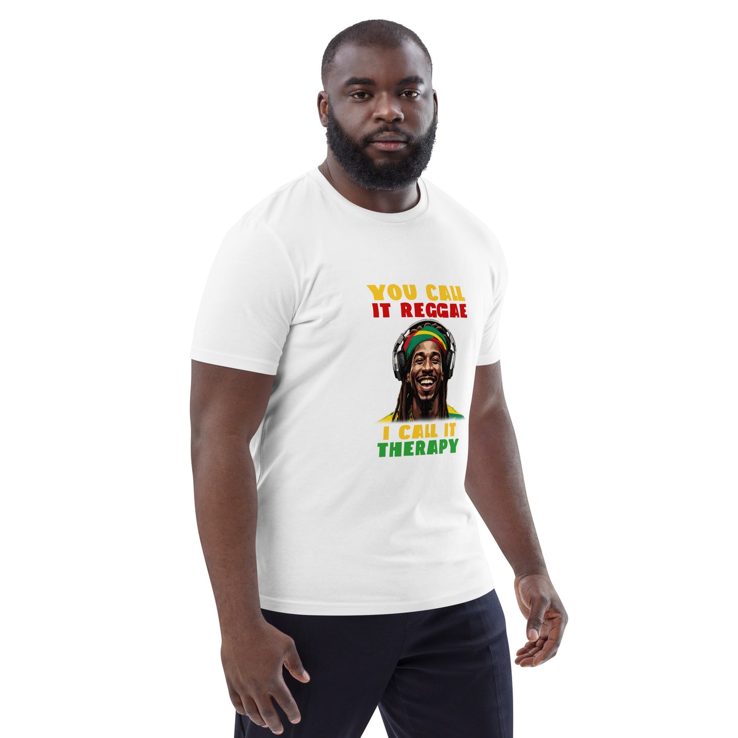 T-shirt unisexe en coton biologique "Reggae is Therapy"