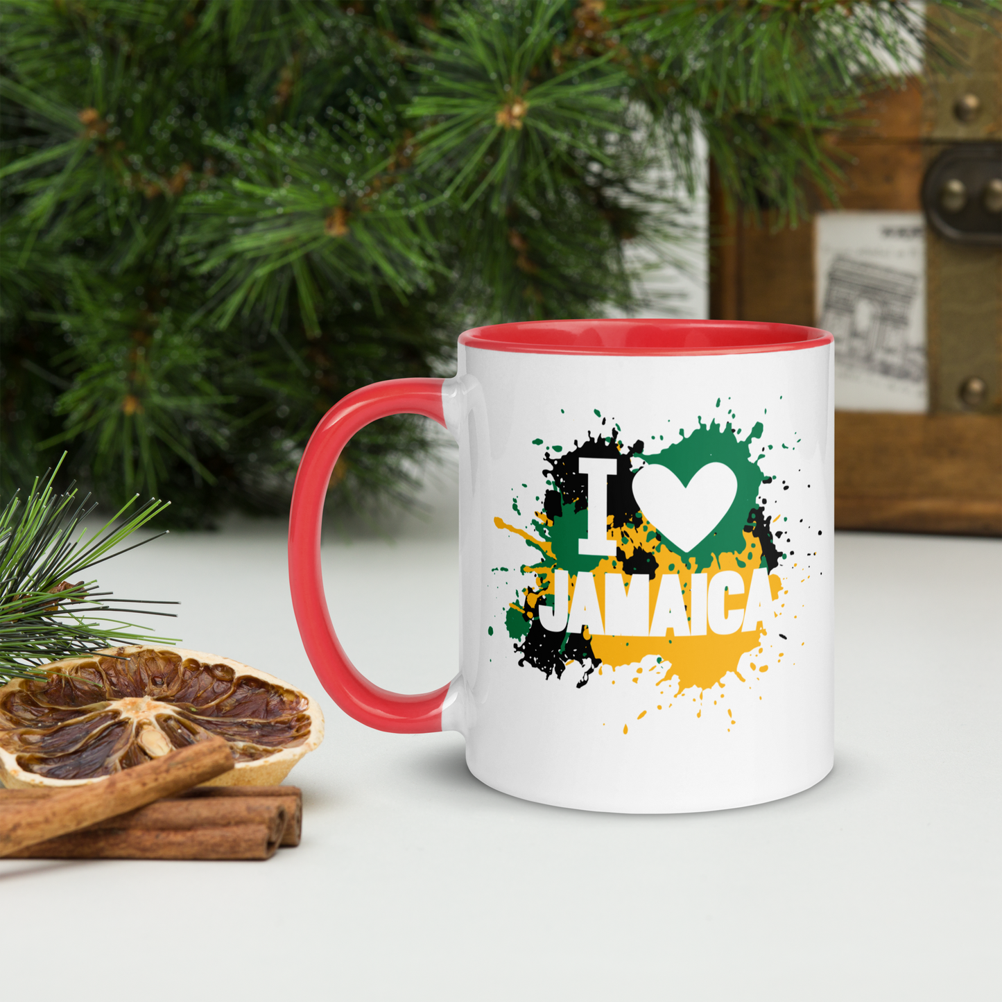 I love Jamaica Mug with Color Inside