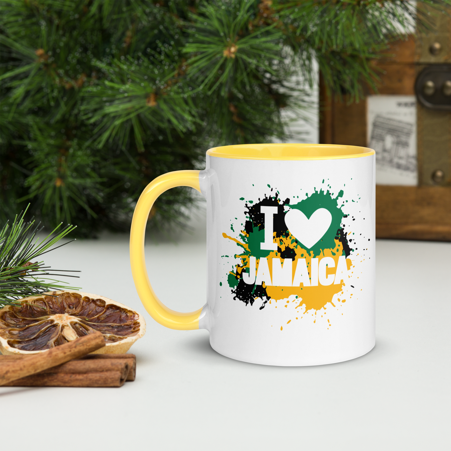 I love Jamaica Mug with Color Inside