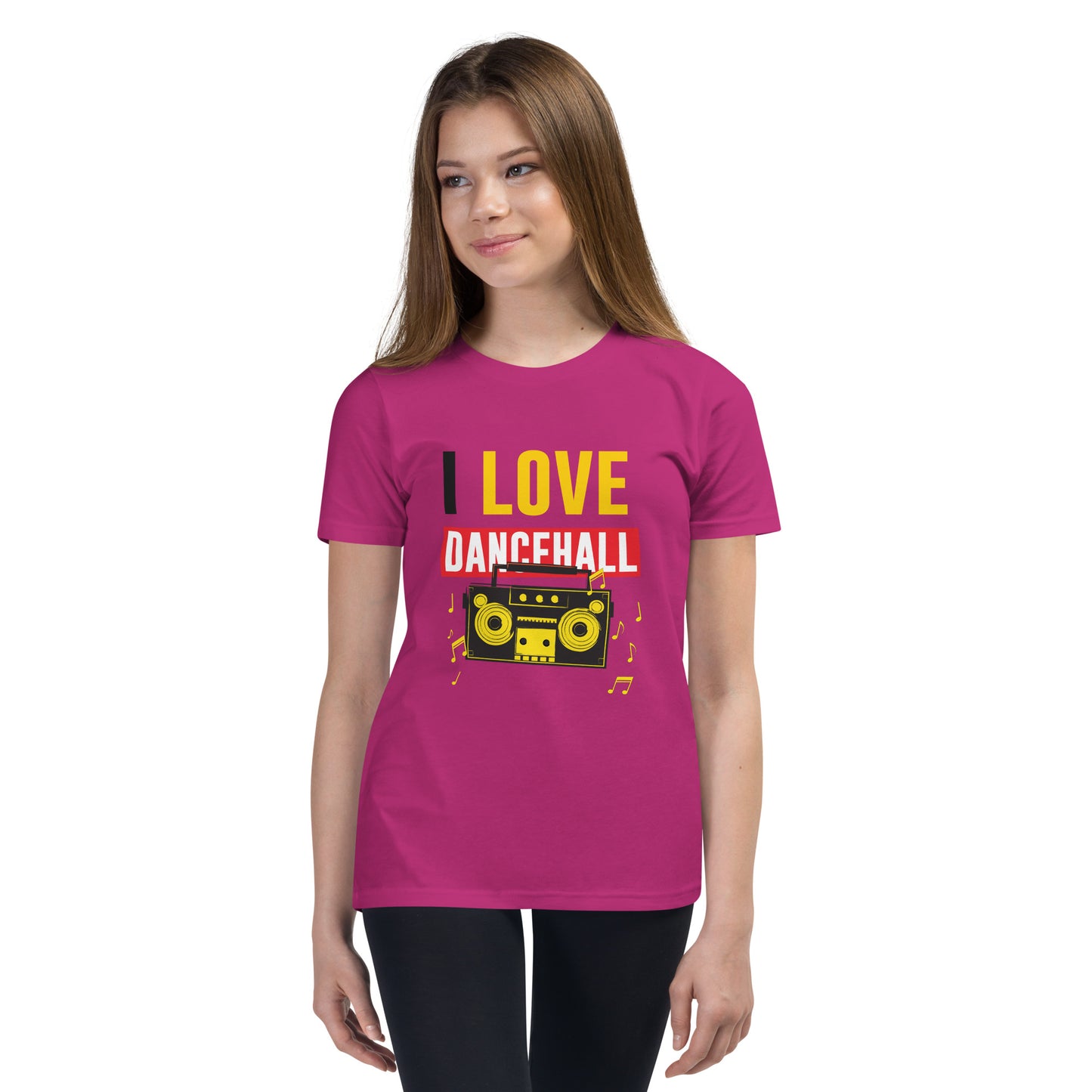 T-shirt à manches courtes pour jeunes « I love Dancehall »