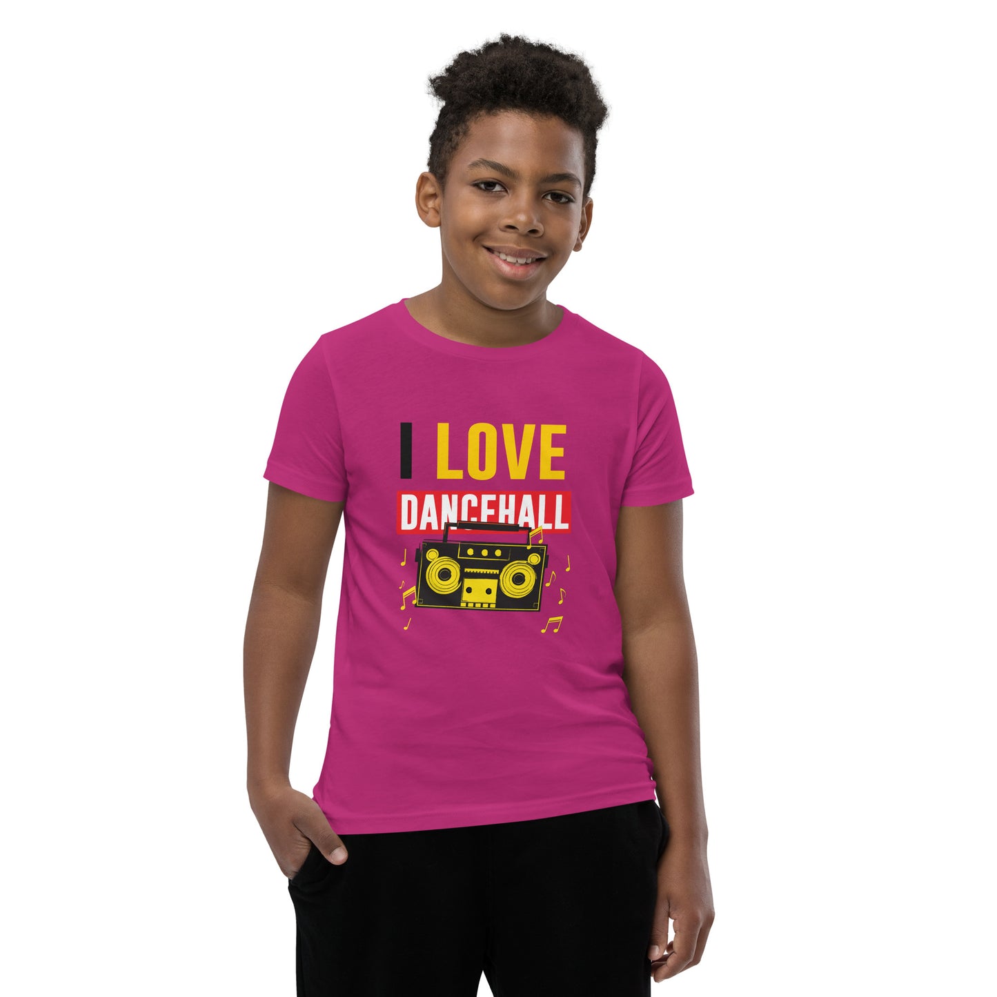 Youth Short Sleeve "I love Dancehall" T-Shirt