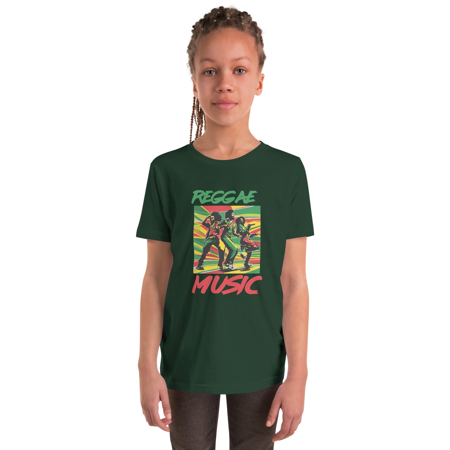 T-shirt « Reggae Music » à manches courtes pour jeunes