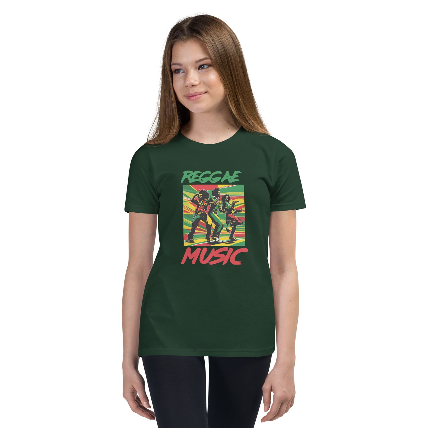 Youth Short Sleeve "Reggae Music" T-Shirt
