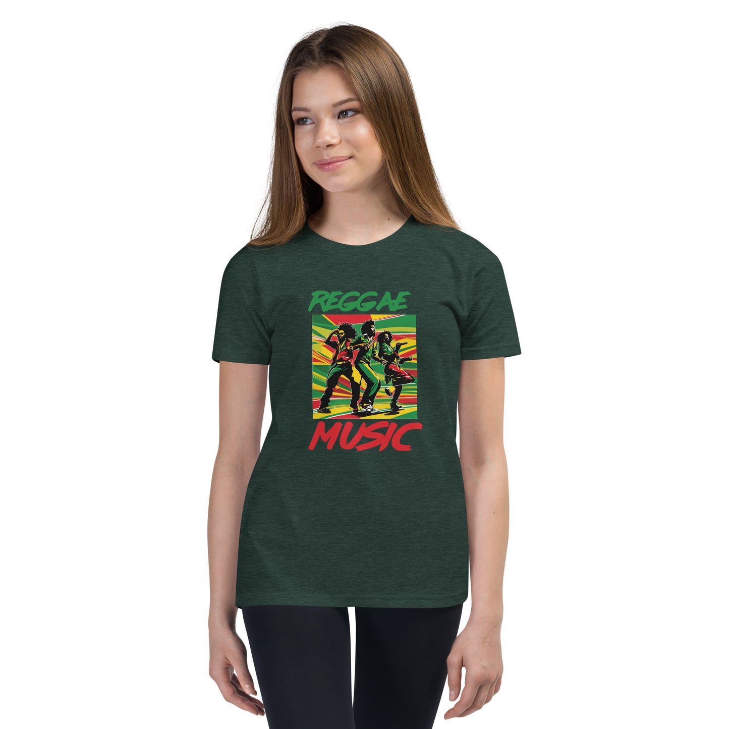 T-shirt « Reggae Music » à manches courtes pour jeunes