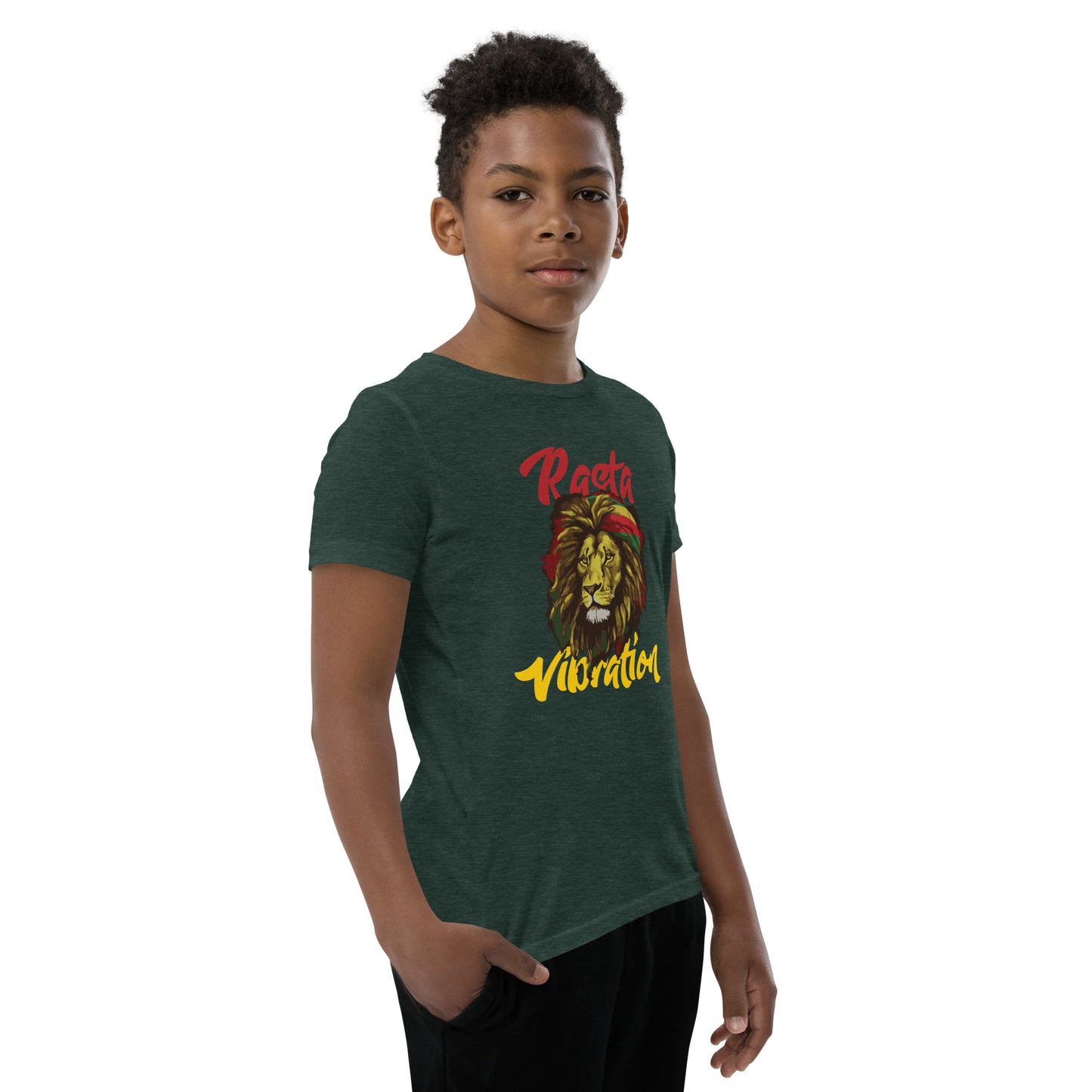 "Rasta Vibration" T-shirt met korte mouwen voor jongeren