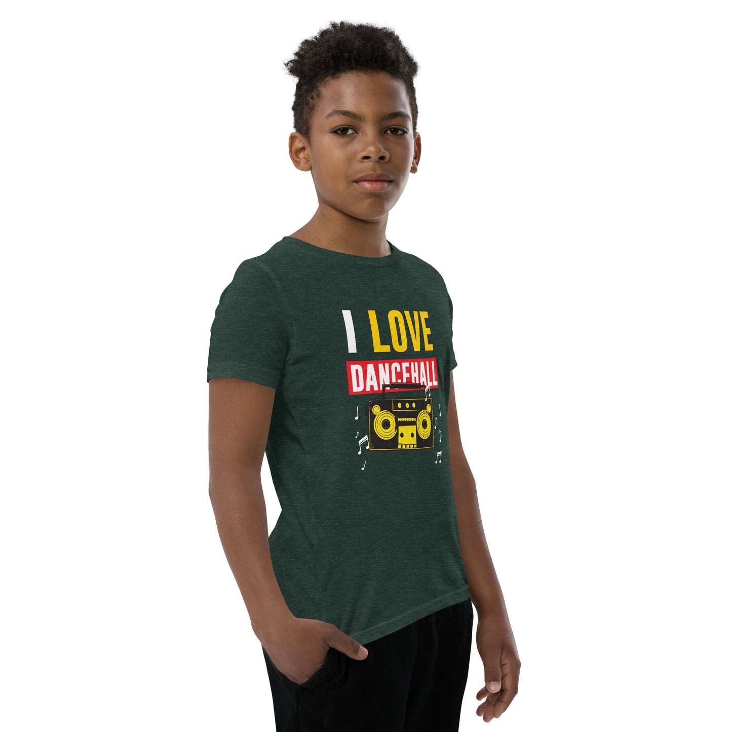 T-shirt à manches courtes pour jeunes « I love Dancehall »