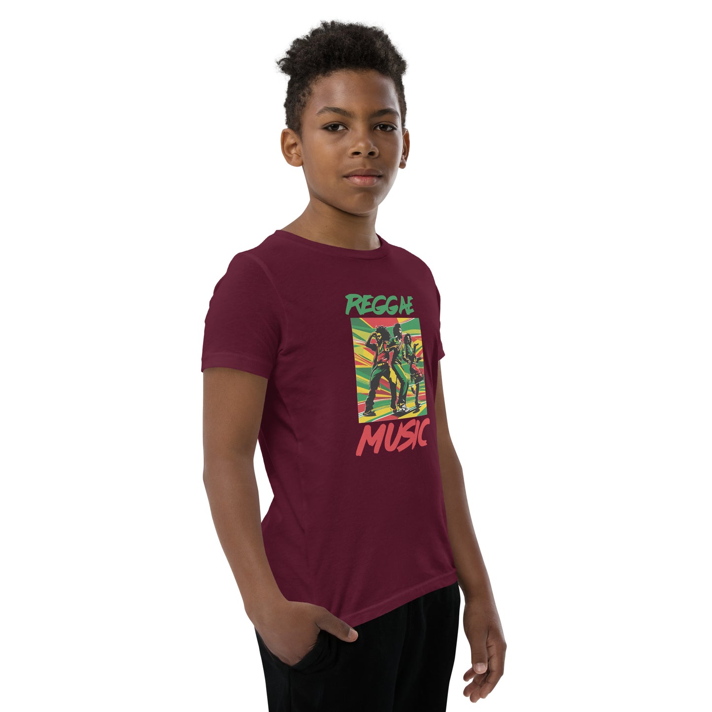 T-shirt « Reggae Music » à manches courtes pour jeunes