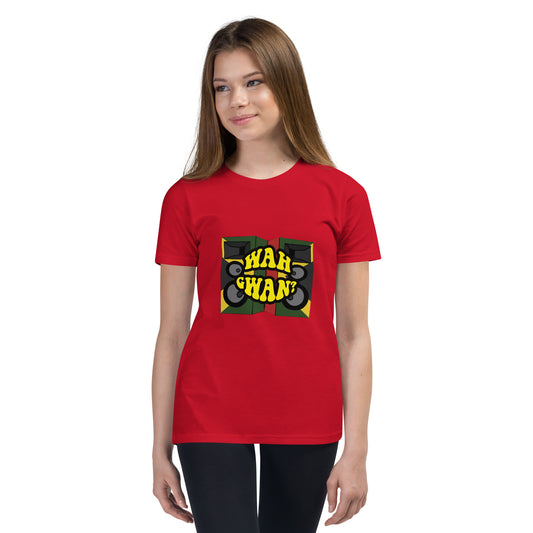 "Wah Gwan" T-shirt met korte mouwen voor jongeren