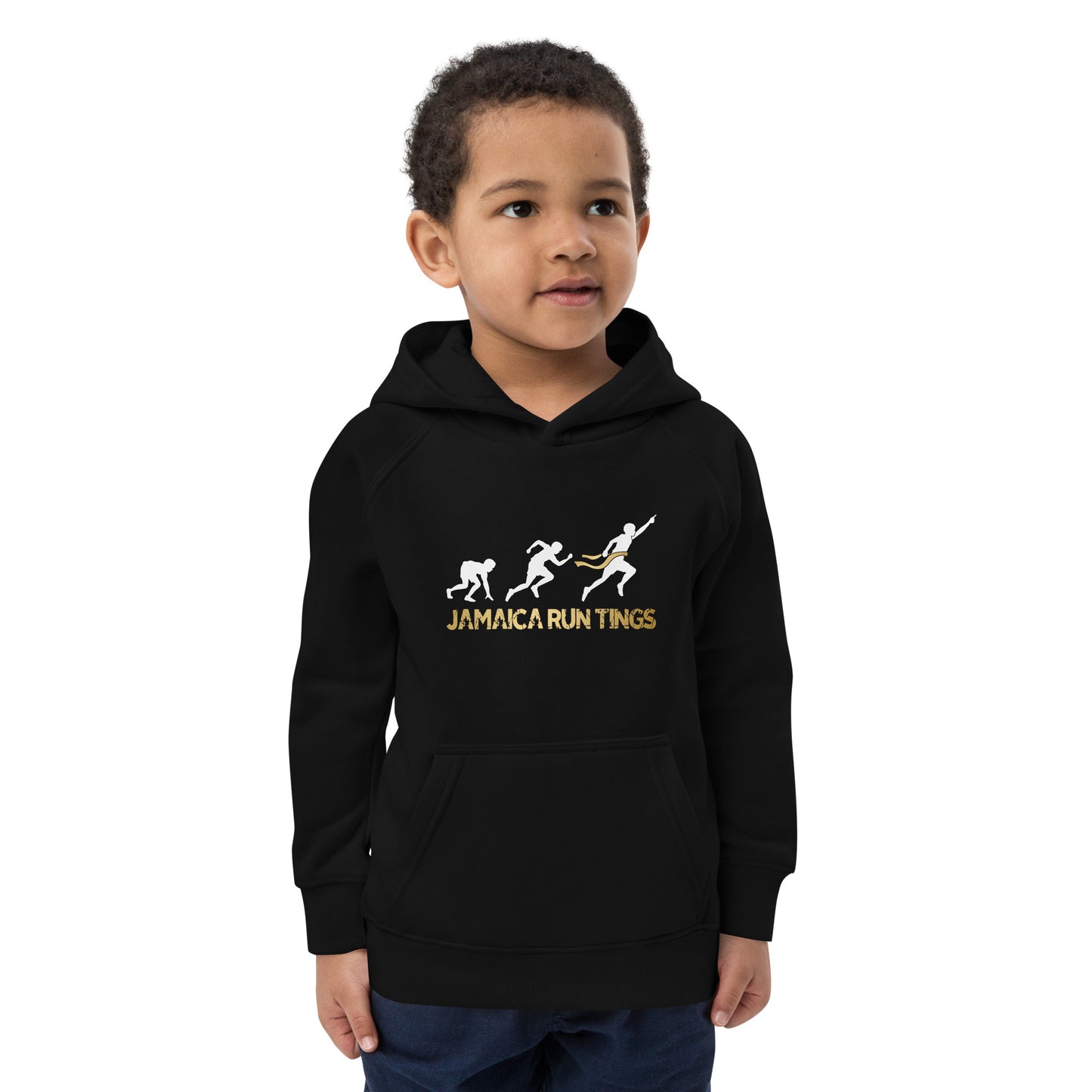 Eco-hoodie Jamaica Run Tings voor kinderen