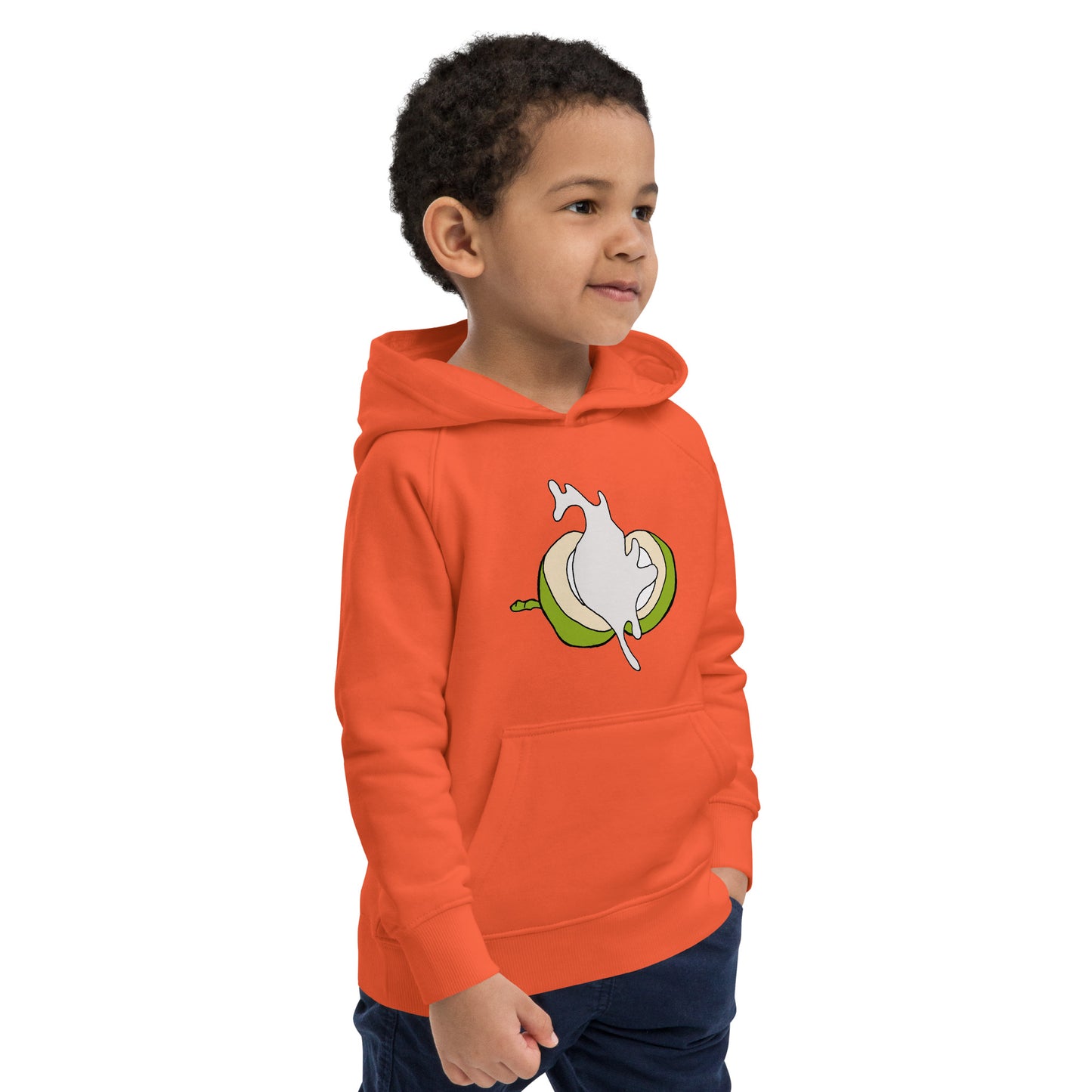 Sweat à capuche écologique « Noix de Coco » pour enfants