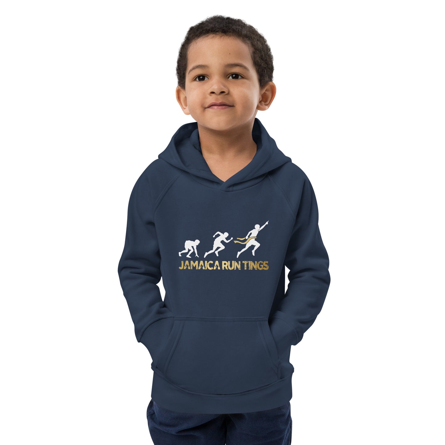 Kids eco Jamaica Run Tings hoodie
