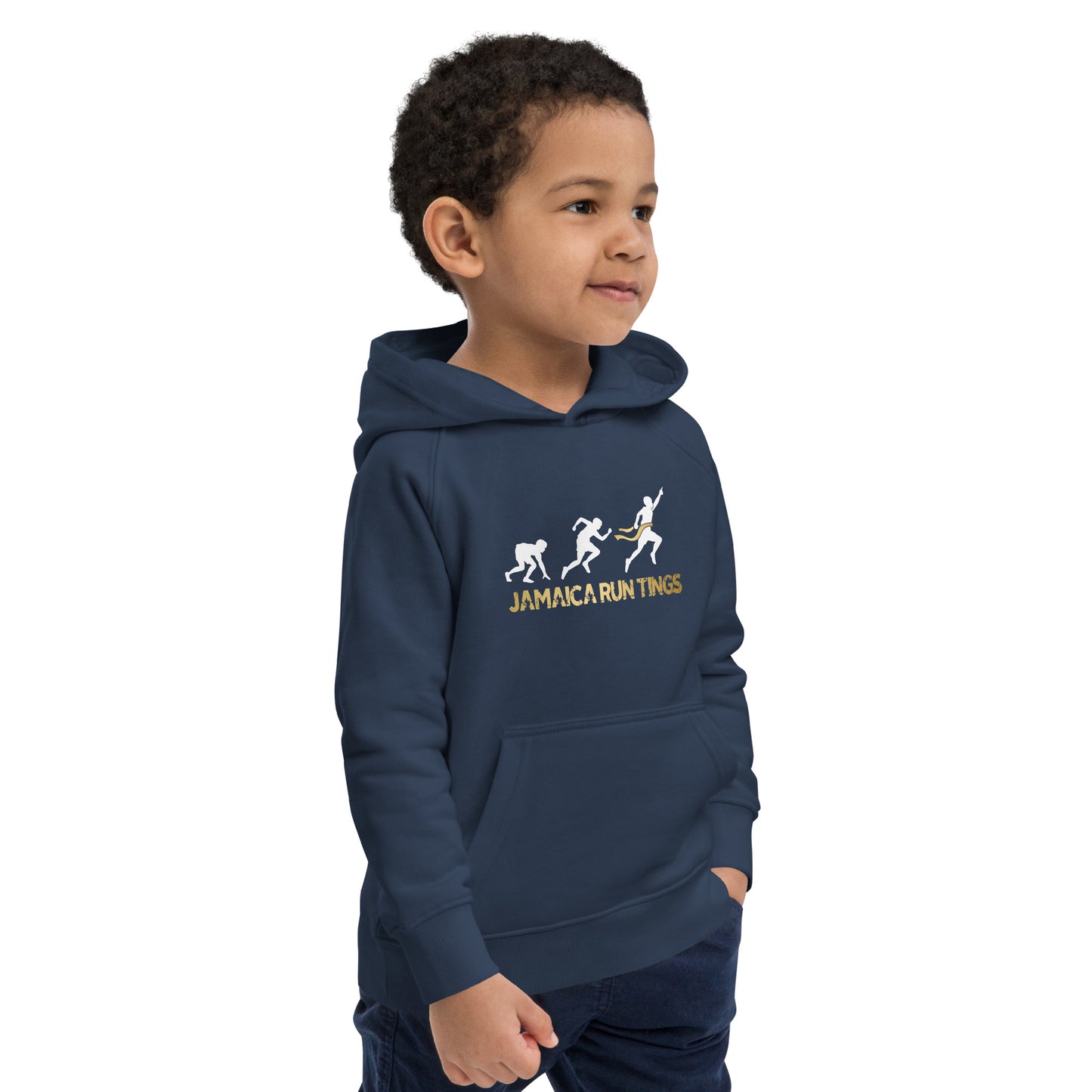 Kids eco Jamaica Run Tings hoodie