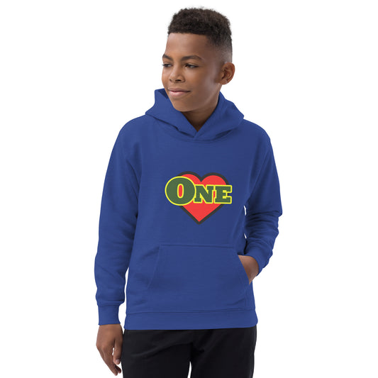 Sweat à capuche « One Love » pour jeunes