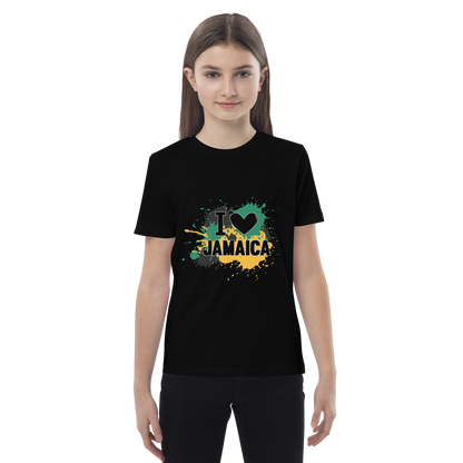 Organic cotton kids "I <3 Jamaica" t-shirt