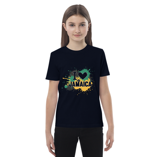 Organic cotton kids "I <3 Jamaica" t-shirt