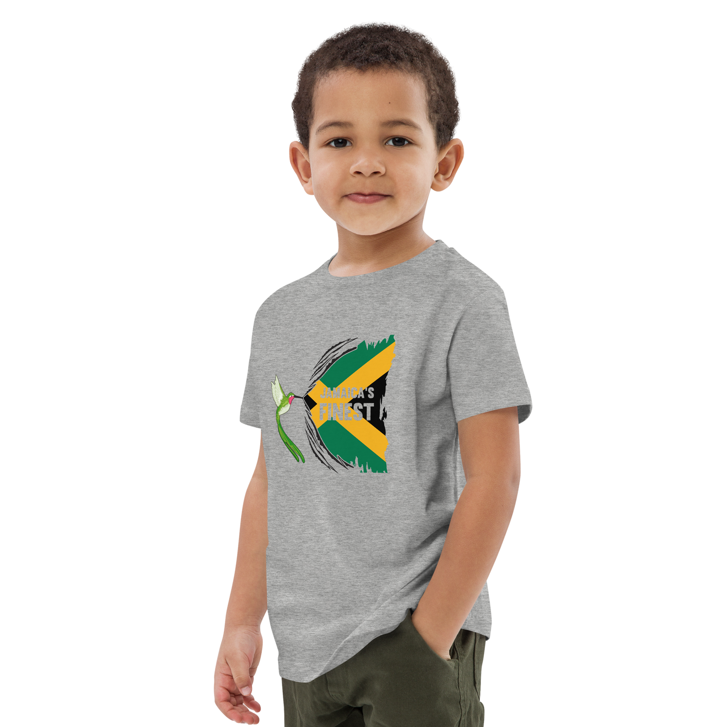 T-shirt enfant en coton bio "Le meilleur de la Jamaïque"